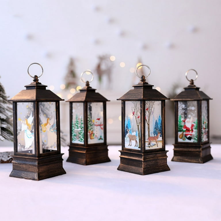 Christmas Candle Lantern Battery Operated Hanging Flameless Lamp Christmas Candle Lantern Battery Operated Hanging Flameless Lamp