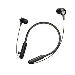 Pink Bluetooth Headphones AMORNO Foldable Wireless Neckband Headset with Retractable Earbuds Sports Sweatproof Noise Cancelling Stereo Earphones with Mic Walmart
