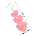 thumbnail image 2 of HONMEET Love Heart Earrings Lightweight Design for Special Occasions, 2 of 5