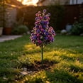 thumbnail image 6 of Doghiosgha Artificial Flower Stake Faux Floral Garden Stake for Home Front Porch Patio Wedding Decor, 19.7 Inch, Purple, 6 of 6