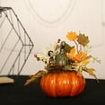thumbnail image 4 of 2pcs Pumpkin Fall Table Decoration, Artificial Pumpkin with Maple Leaves Sunflower Berries for Fall Table Centerpieces Thanksgiving Decor,Style3，G202108, 4 of 5