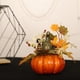 thumbnail image 4 of 2 piezas de adornos de mesa navideña: calabaza artificial, hoja de arce de girasol, 4 of 5