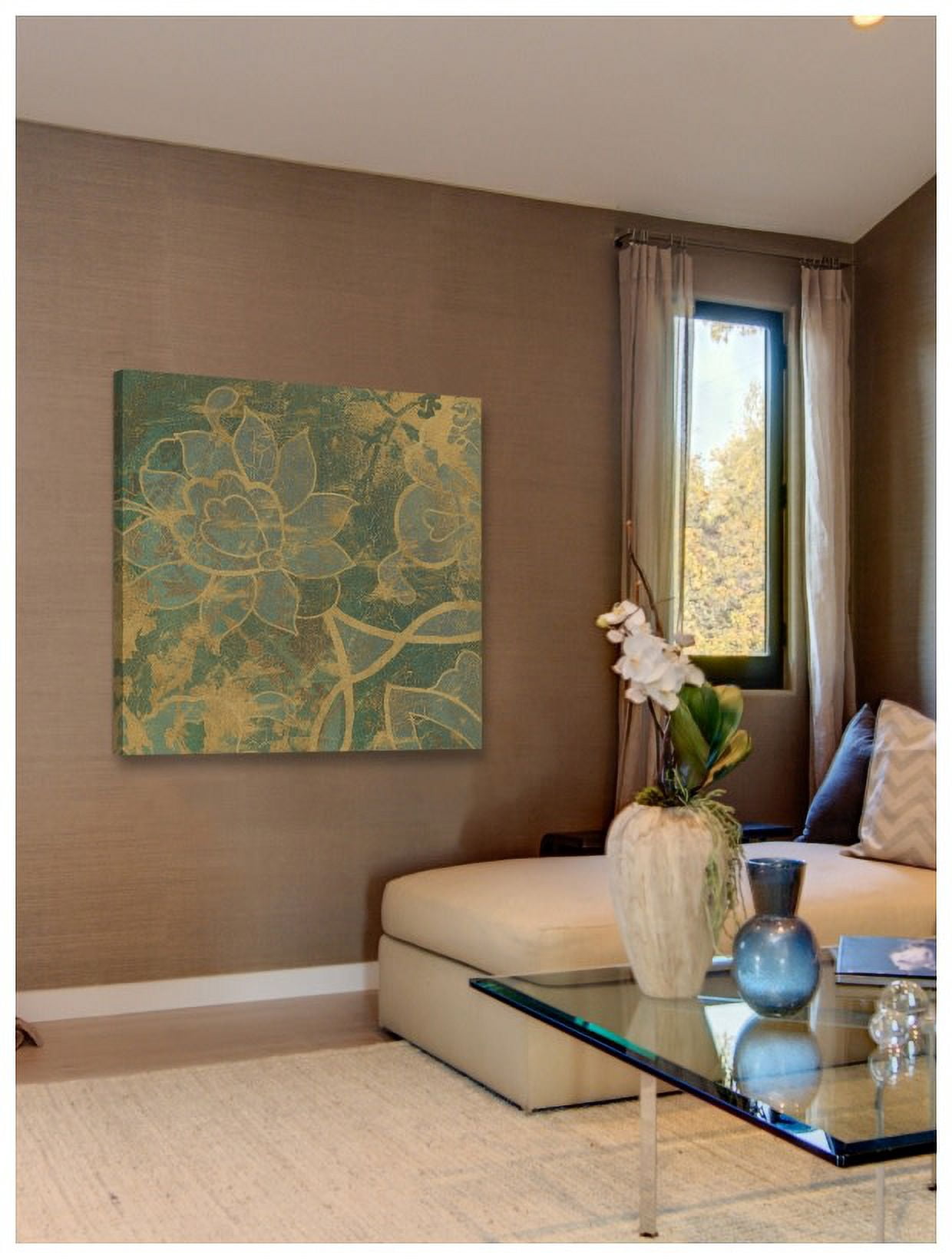 "Persian Tile II" Painting Print on Wrapped Canvas