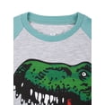 thumbnail image 4 of QEFJNO 2-9Y Toddler and Little Boys' Cotton Long Sleeve Top and Pants,2 Piece Pajama Set - Dinosaur, 4 of 9