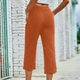 thumbnail image 6 of HAPIMO Women's Tie Dye Capri Pants Drawstring Workout Pants Slimming Stretch Athletic Running Yoga Leggings for Womenwith Pocket Orange XL, 6 of 7