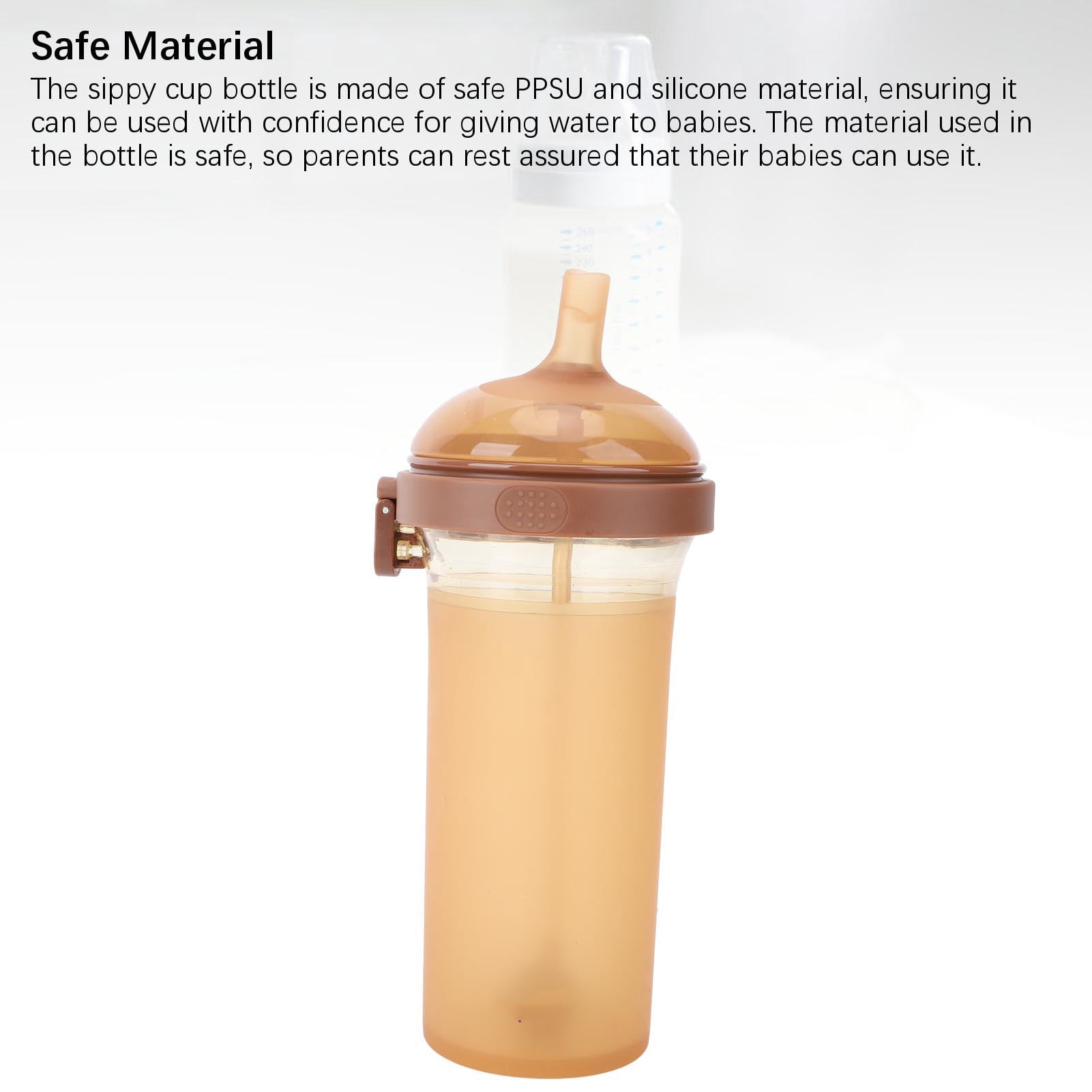 M Buder 8 oz / 240ml Flip Top Baby Sippy Cup Wide Mouth Weighted Straw Cup For Babies Over 12 Months Old, Multicolor [cite: 9]