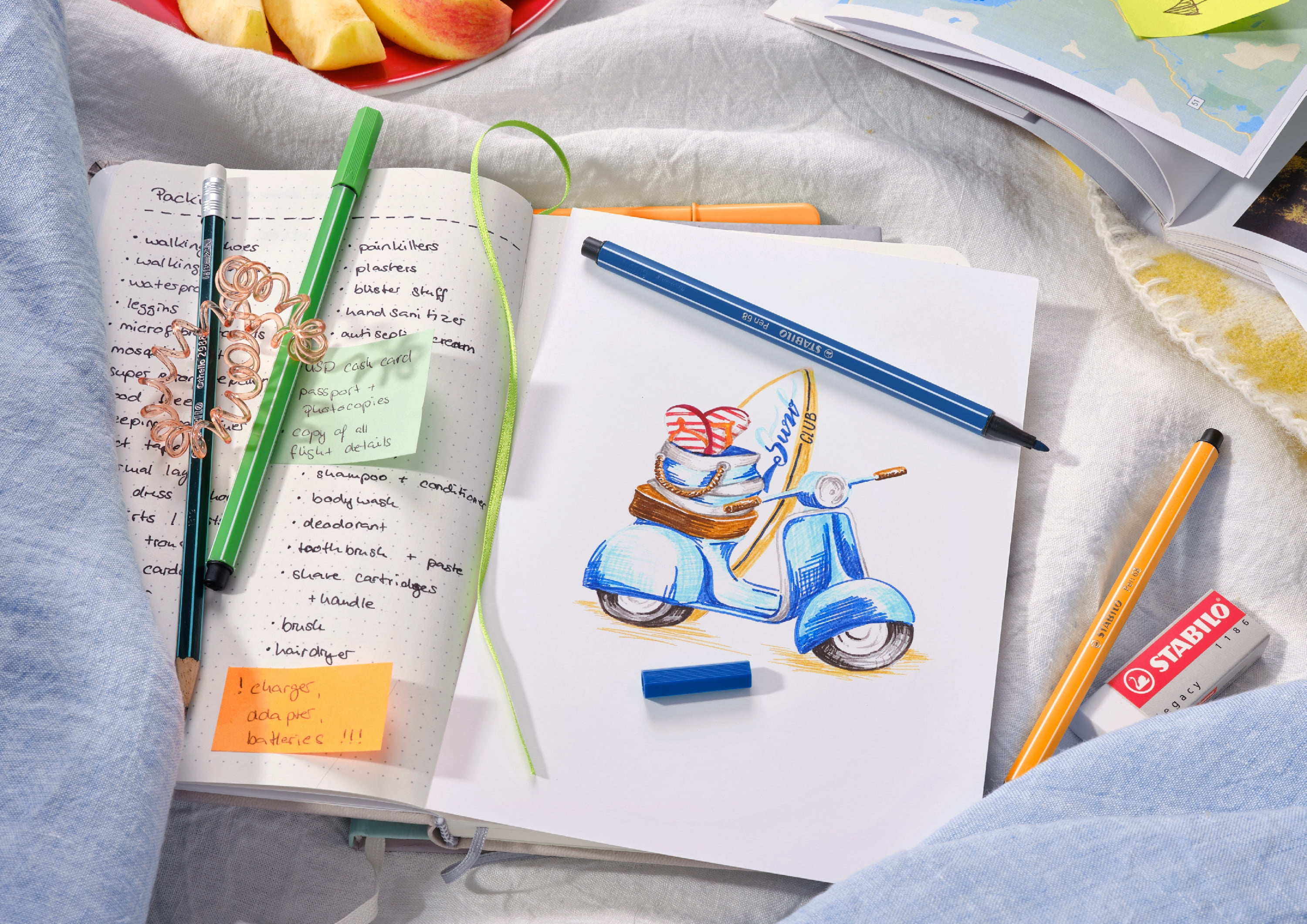STABILO Pen 68 Metal Tin, 46 Colors