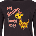 thumbnail image 4 of Inktastic My Nonno Loves me- cute giraffe Long Sleeve Youth T-Shirt, 4 of 5