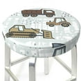 thumbnail image 3 of Haiem Tractor and Dumper Cushion Round Bar Chair Seat Cover Bar Chair Cushion Covers Elastic Washable Bar Chair Cover,Protects from Scratches and Stains-13 inch, 3 of 7