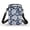 Blue White Floral Design, variant on Glittery Blue Butterfly Print Cell Phone Purse, Double-layer Adjustable Shoulder Strap Cross Body Bag for Travel Work