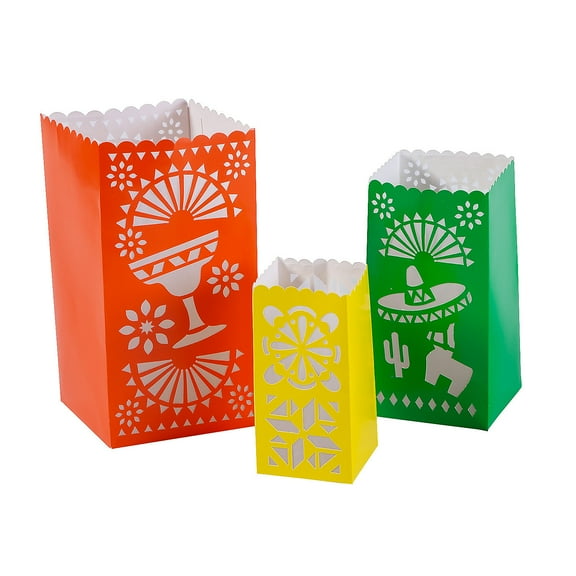 Fun Express Fiesta Luminary Boxes - 3 Pc.