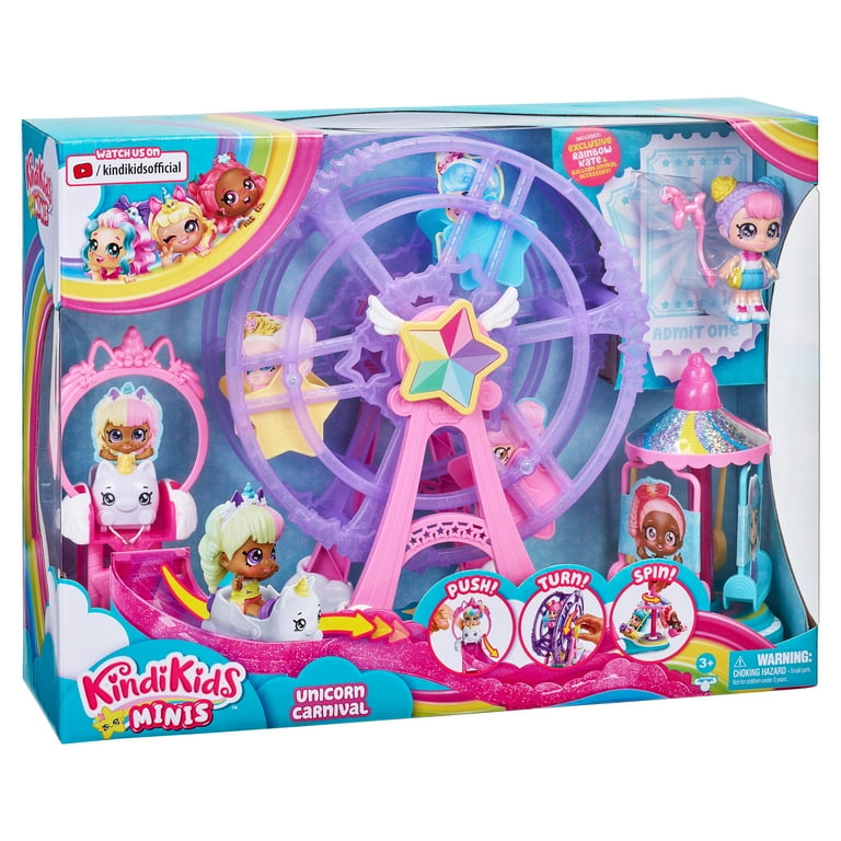 Kindi Kids Minis Rainbow Carnival Playset