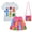 Ared, variant on Girls Numberblock Tv Anime Cartoon Graphics Printed Costume Short Dress T-Shirt Bag 3 Pcs Outfit Summer Tutu Dance Pleated Skirt Tees Sets Casual Tops Princess Party Clothes Kids Cosplay Gifts 2-9