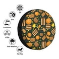thumbnail image 4 of Easygdp Autumn Harvest Pumpkin Basket Wheel Cover,Spare Tire Cover,4-17in Spare Tire Cover Universal Fit for Trailer, Car, Truck, SUV, Jeep-15 inch, 4 of 6