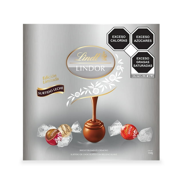 Caja de chocolates Lindt Lindor Surtido Leche 168g