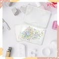 thumbnail image 4 of 6 Packs Rectangle Small Clear Plastic Storage Containers Box Case with Hinged Lid Crafts Organizer for Crayon, Bobby Pin, Beads (4.5 x 3.4in), 4 of 15