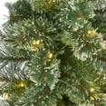 thumbnail image 6 of Nearly Natural 3ft. Wisconsin Slim Snow Tip Pine Artificial Christmas Tree with 50 Clear LED Lights, 6 of 7