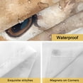 thumbnail image 4 of Easter Rabbit No Hooks Shower Curtain with Snap-in Liner Pink Purple Yellow Flower Daisy Spring Shower Curtains for Bathroom, Waterproof, Easy Install, Washable 72"x96", 4 of 9
