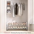 thumbnail image 2 of Expandable Shoe Rack for Closet \uC\uD Adjustable Shoe Rack for Small Space Small Shoe Organizer for Front Door Sturdy Metal, 2 of 6