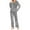 Gray, variant on Xunlbb Womens Pajamas Sets Ladies' Gradient Printed Casual Top Pants Pajama Set S-3XL