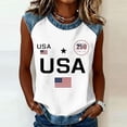 thumbnail image 2 of Trgacdwlo 1776-2026 250 Anniversary USA Shirt Flag Print Independence Day Women’s Tank Top Freedom Women's 4th of July Shirts, 2 of 6