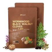 Wormwood Black Walnut Cloves Complex | 18-in-1 Intestinal Cleanse & Parasite Support | Equivalent to 6,600 mg per Serving | 240 Softgels Dietary Supplement