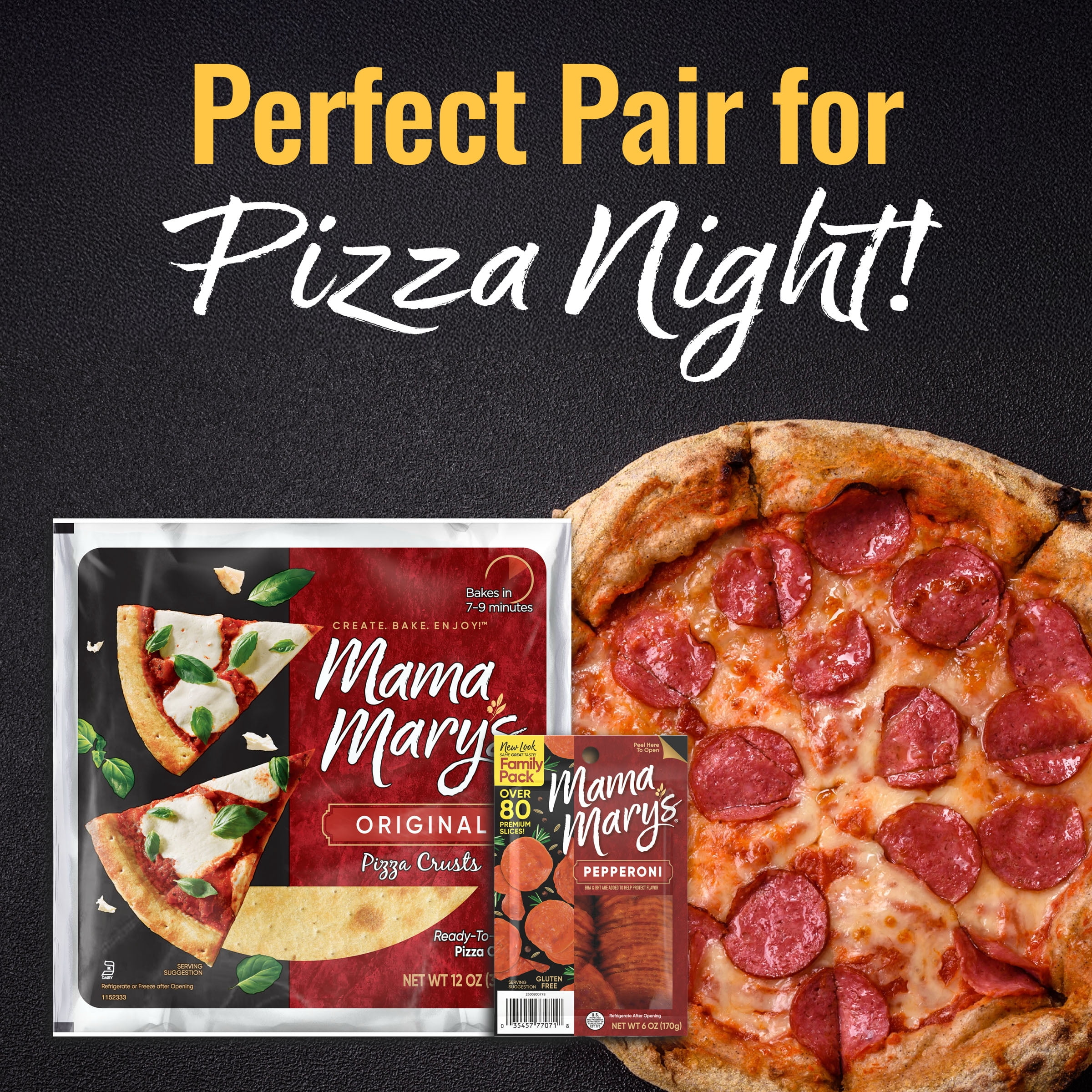 Mama Mary's Pepperoni Slices, Sliced Pepperoni, 6 oz pack