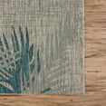 thumbnail image 6 of Laddha Home Designs 5' x 7' Blue and Gray Palm Rectangular Outdoor Area Throw Rug, 6 of 8