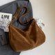 thumbnail image 3 of Bolso Gamuza Con Forma Media para Mujer Correa Ajustable Hobo (caqui), 3 of 6