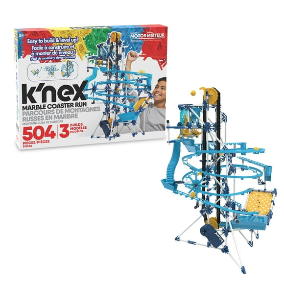 Set de construcción Marble Coaster Run K'NEX con motor, 504 piezas