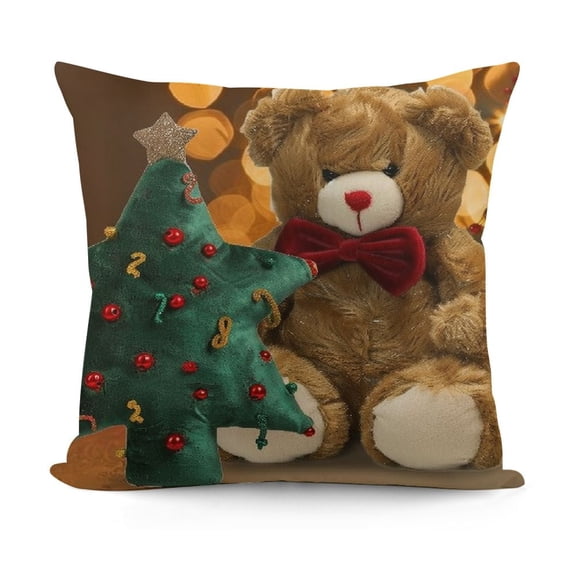 Christmas Pillow Plush Christmas Tree Gingerbread Man Pillows Christmas Shaped Throw Pillows for Xmas Holiday Party Decoration Children Gift Sofa Bed Cushion