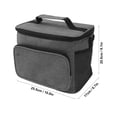 thumbnail image 2 of Suodoka 10L Leakproof Insulated Lunch Bag – Collapsible, Adjustable Strap, Portable Handle, Oxford Fabric, 2‑Way Zipper, Ideal for Camping, Beach & Travel, 2 of 9