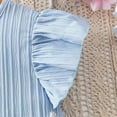 thumbnail image 5 of TOWED22 Toddler Infant Adorable Summer Clothes 2 Piece Tank Top Sleeveless Tee and Shorts Sweet Sets Lovely(Light Blue,5-6 Y), 5 of 7