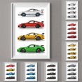 thumbnail image 2 of GT3 RS-póster de supercoche de generación de coches, lienzo impreso, pintura, decoración del hogar, regalo de decoración de arte de la pared para amantes del coche, sin marco, 911, 2 of 4