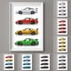 thumbnail image 2 of GT3 RS-póster de supercoche de generación de coches, lienzo impreso, pintura, decoración del hogar, regalo de decoración de arte de la pared para amantes del coche, sin marco, 911, 2 of 4