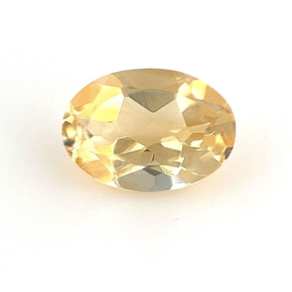Certified Real 0.75 Carat Yellow Citrine Oval Shape Brilliant Cut 7x5 mm Loose Gemstone November Birthstone