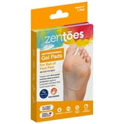ZenToes Antimicrobial Gel Pads for Ball of Foot Pain - 1 Pair