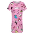 thumbnail image 4 of Hello Kitty Nightgowns for Women Short Sleeve Night Gown Soft Sleep Shirts Women's Sleepwear Print Sleep Dress, 4 of 7