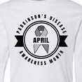 thumbnail image 4 of Inktastic April Parkinsons Disease Awareness Month Badge Long Sleeve Youth T-Shirt, 4 of 5