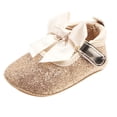 thumbnail image 2 of Zapatos de Princesa Macarena de Suela Suave Antideslizantes dorado, 2 of 8