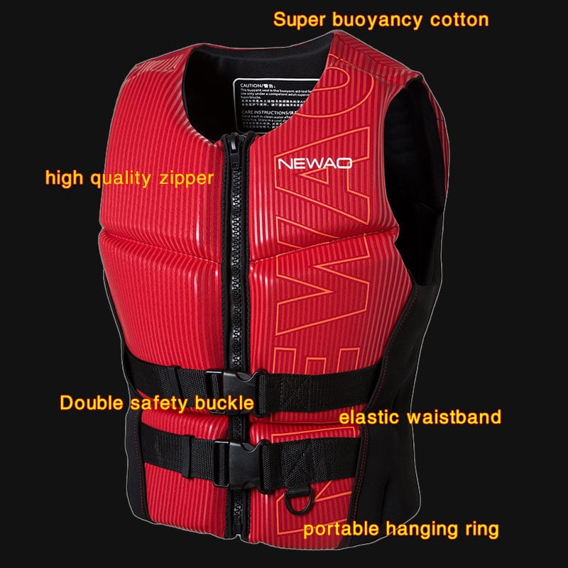 Life Jackets Neoprene Wakesurf Impact Comp Life Vests Great for All Other Watersports Activities