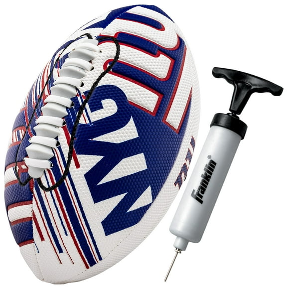 Franklin Sports NFL New York giants Football - Mini-Football de la Jeunesse - 8,5 Football- Lacet Facile à Saisir Texture- Parfait pour les Enfants