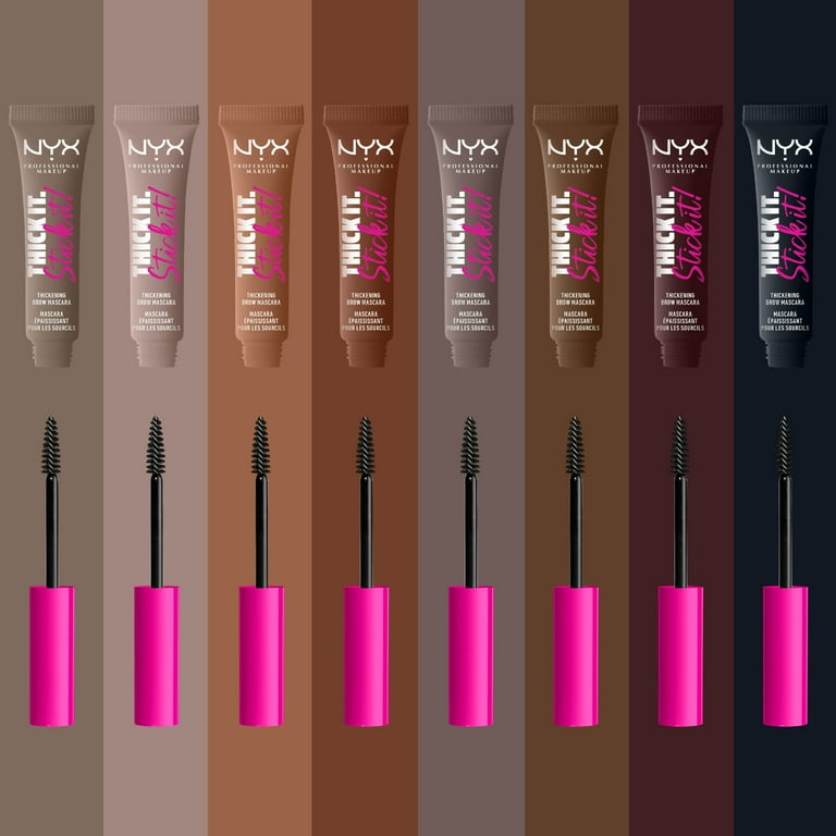 NYX Professional Makeup Thick It Stick It Brow Gel, Brunette photo 6