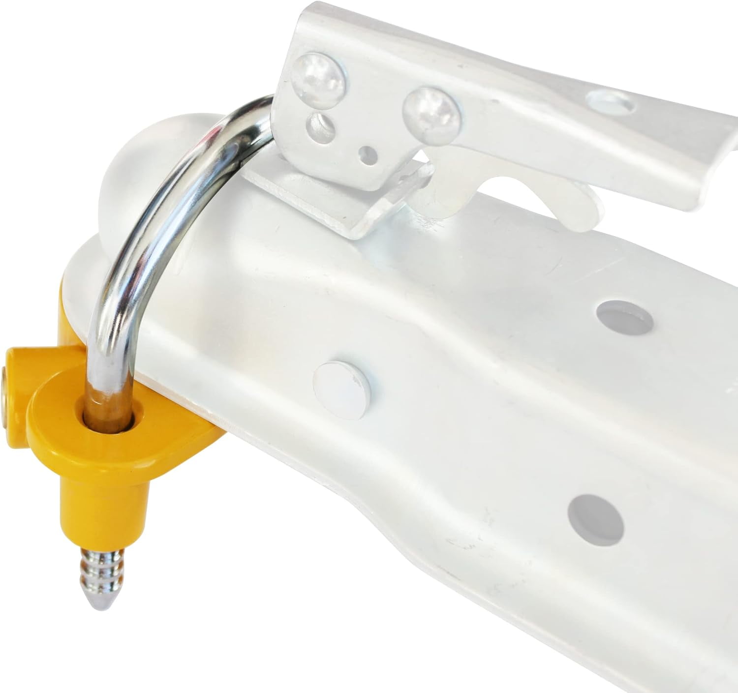 MaxxHaul 50640 Universal Trailer Coupler Lock for 1-7/8", 2", and 2-5/16" Couplers Yellow