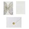 thumbnail image 1 of 20 Set Butterfly Invitation Cards (Silver Glitter), 1 of 5