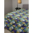 thumbnail image 2 of Retro Down Alternative Comforter, Composition of Geometric Ethnic Shapes in Warm Tones, Microfiber Quilt for All Season, 5 Sizes, Vermilion Multicolor, by Ambesonne, 2 of 3
