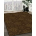 thumbnail image 2 of Ahgly Company Indoor Round Patterned Dark Bronze Brown Area Rugs, 5' Round, 2 of 6
