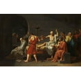 thumbnail image 2 of David, Jacques-Louis 32x22 White Modern Wood Framed Museum Art Print Titled - The Death of Socrates, 2 of 4