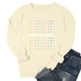 thumbnail image 4 of Uootdi 100 Days of School Long Sleeve Shirts for Women Womens Teacher Graphic Tops Happy 100 Days of School Sweatshirt Gift, 4 of 6