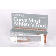 Major Pharmaceuticals 100431 Clotrimazole 1% Anti-Fungal Cream, Compare to Lotrimin-AF, 30gm Volume, White